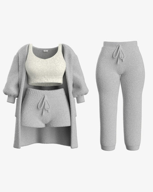 Cozy Pleshy Knit Set