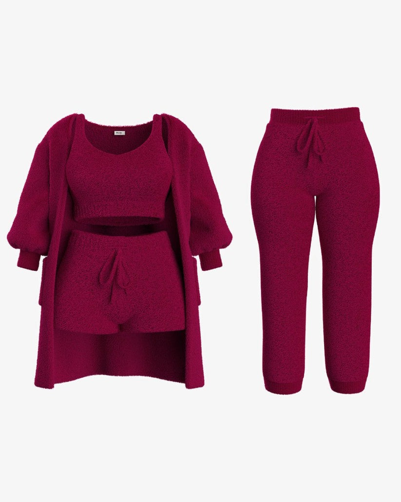 Cozy Pleshy Knit Set